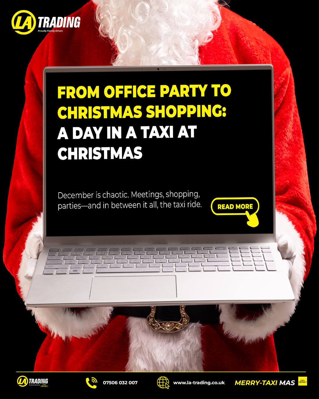 From Office Party to Christmas Shopping A Day in a Taxi at Christmas