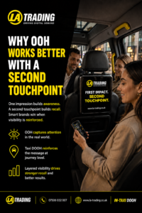 Why OOH Works Better With a Second Touchpoint - La Trading Internal Taxi Advertising (C)